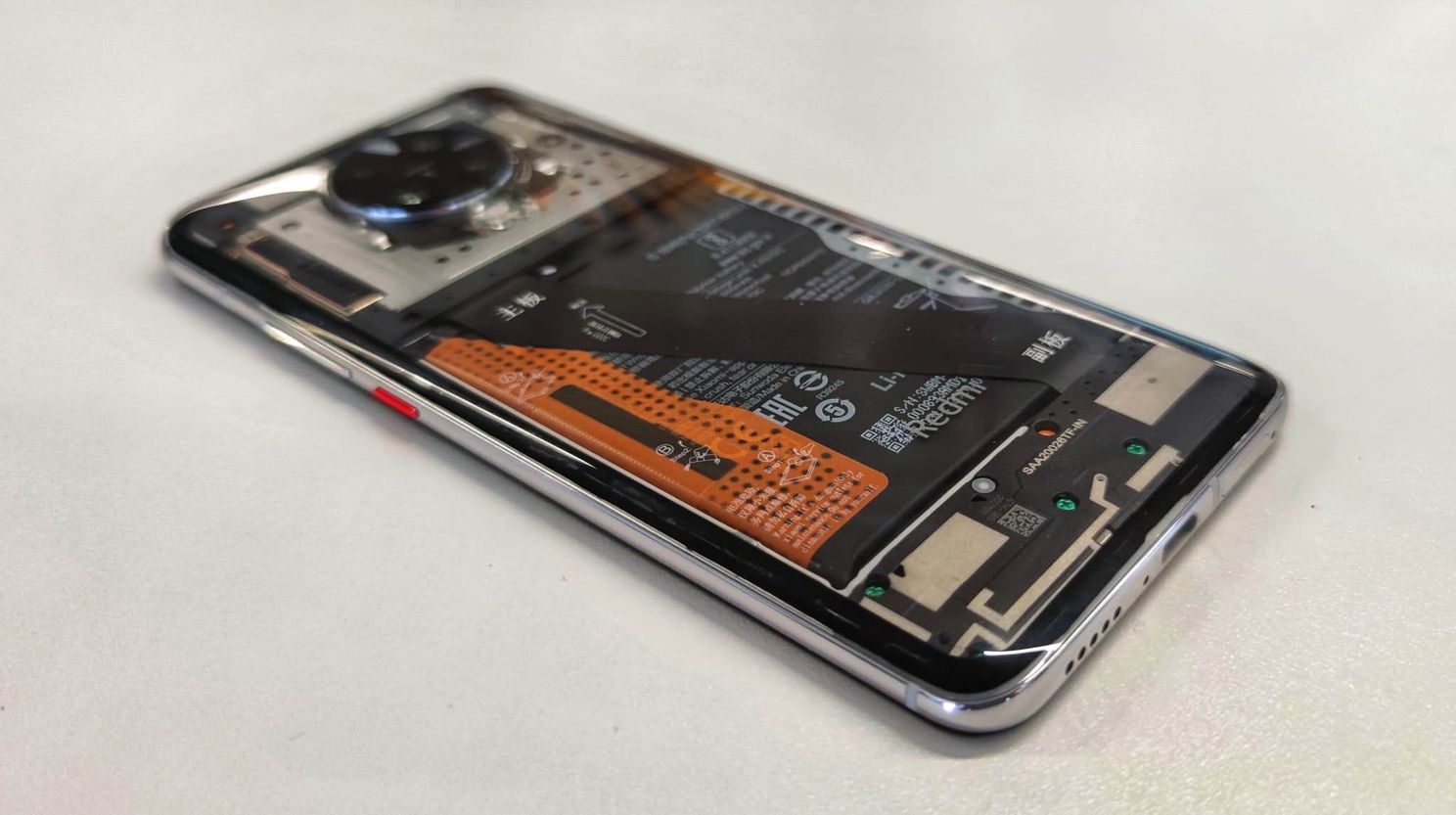 Xiaomi official shared images of the Redmi K30 Pro transparent custom edition