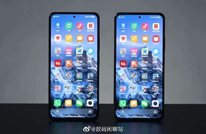 Redmi K40 real image leaks - uses a "pin-point" center punch-hole