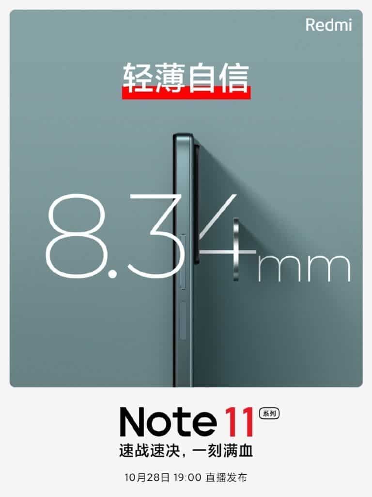 Redmi Note 11/Pro/Pro+ name and colour options official confirmation