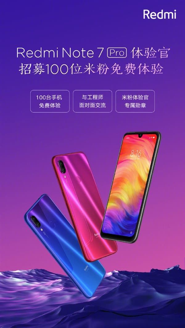 Redmi to give out 100 units of the Redmi Note 7 Pro for FREE