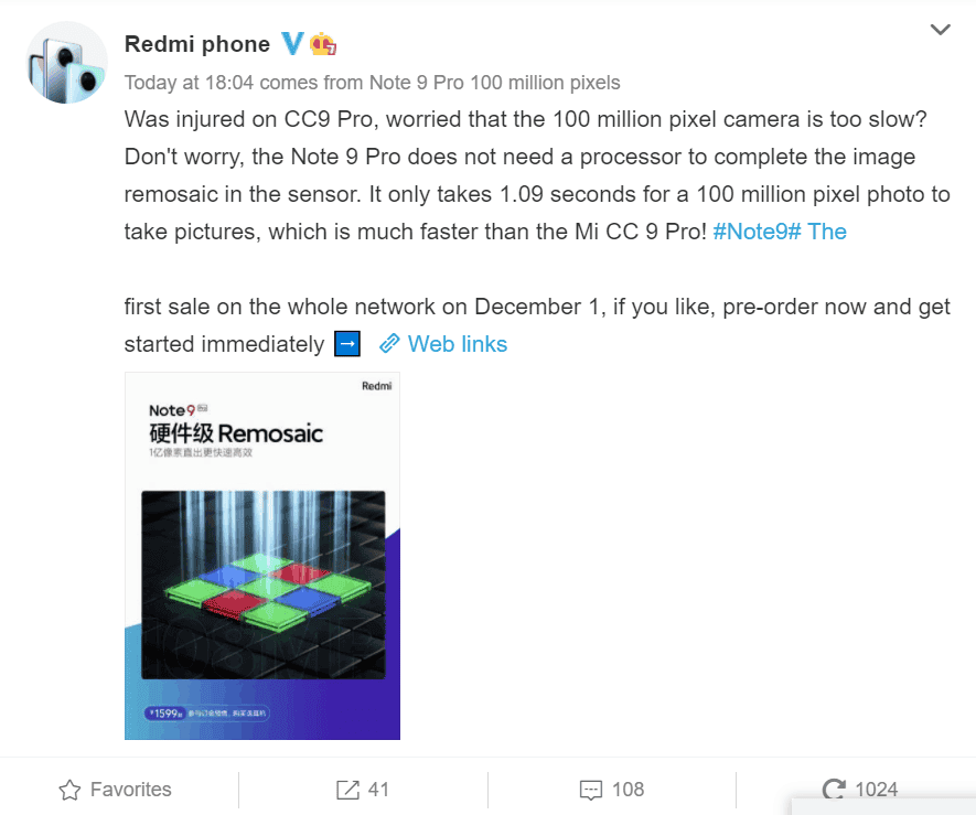 Redmi Note 9 Pro capture images in just 1.09 seconds - much faster than the CC9 Pro