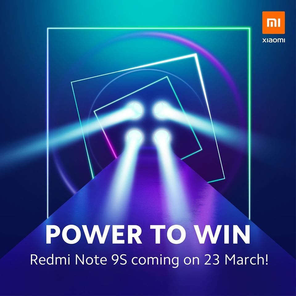 Redmi Note 9S to be launched on March 23rd