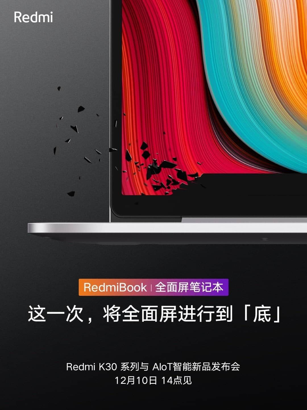 RedmiBook full-screen notebook to come with a custom display and thin bezels