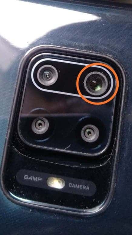 The rear camera of the Redmi Note 9 series has a serious dust issue