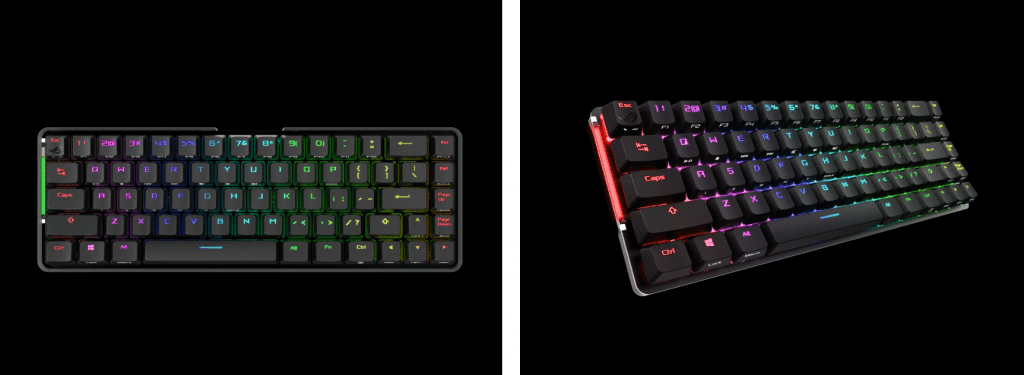 ROG launches a 68-key mini keyboard with 400 hours battery life & a touch bar