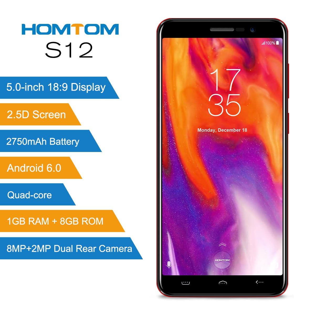 HOMTOM S12 Launched in New Colors as Spring Approaches
