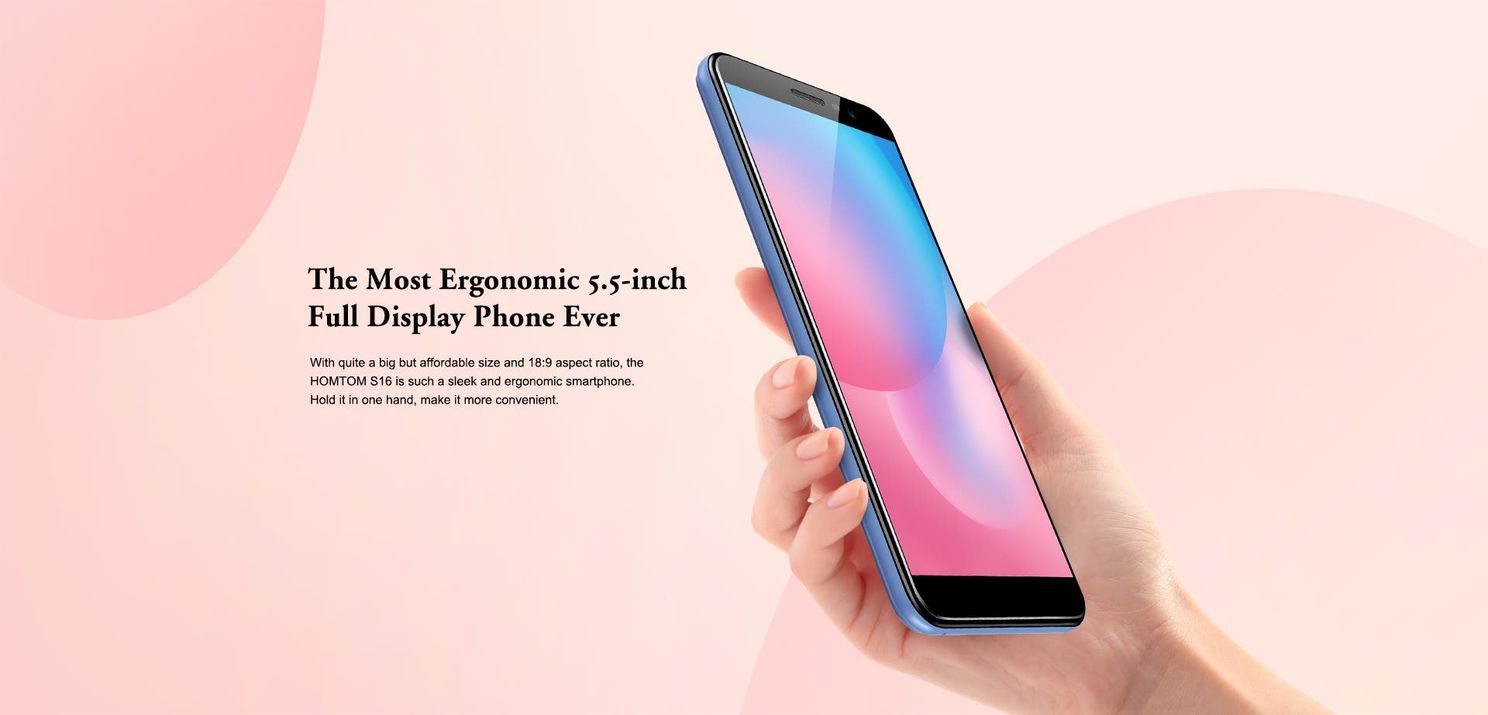 Ergonomic 5.5" 18:9 HomTom S16  hits the AliExpress with a discount