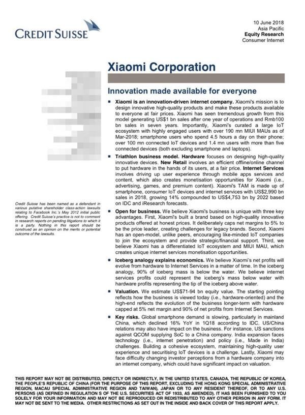 Multiple Analysts Believe That Xiaomi's Value Is Below $100 Billion