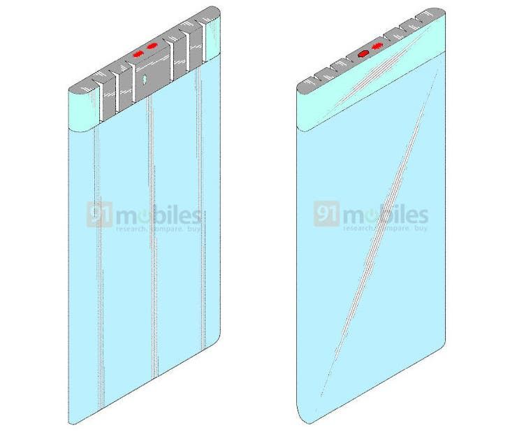 Samsung patented a smartphone with a removable bracelet screen