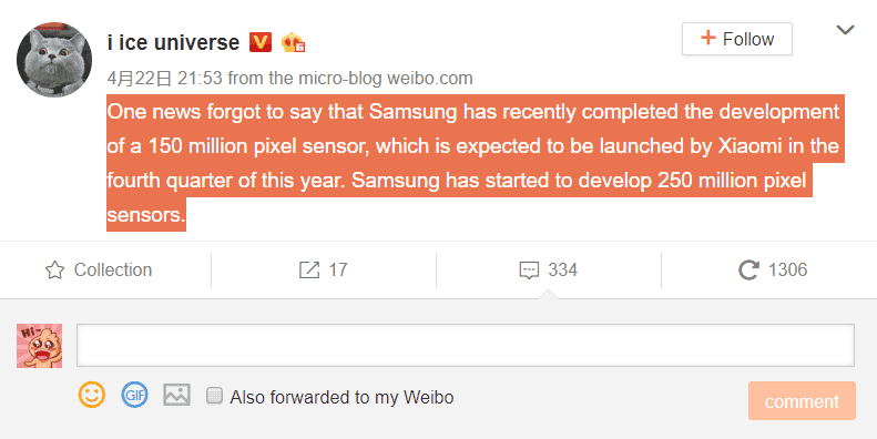 Xiaomi will use a 150MP camera in Q4 2020 - Samsung is developing a 250MP sensor