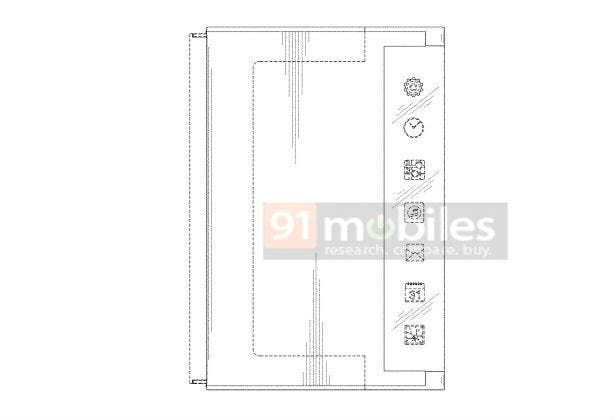 Samsung foldable phone patent shows thick hinges with no screen gaps