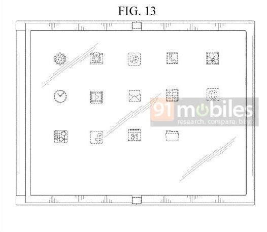 Samsung foldable phone patent shows thick hinges with no screen gaps