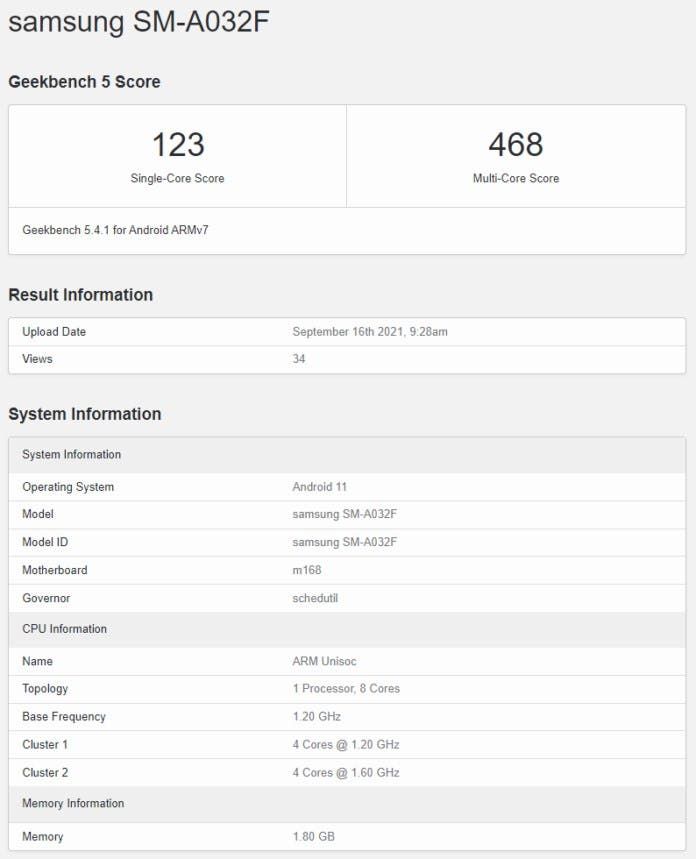 Samsung Galaxy A03 Specifications Tipped Via FCC, Geekbench Listings