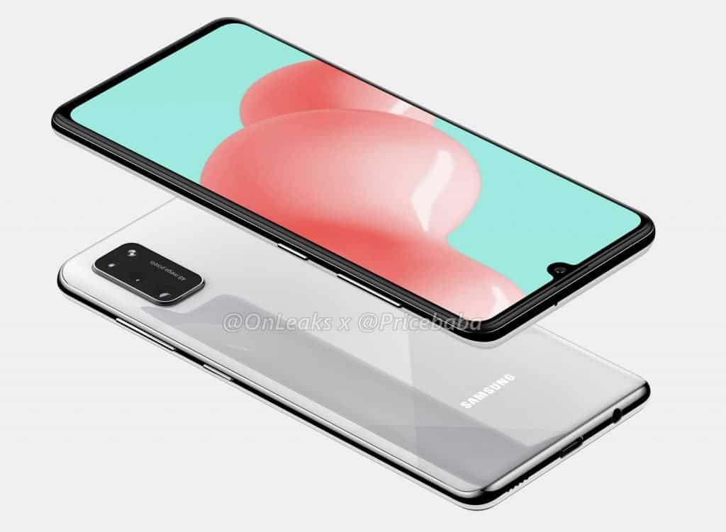 Galaxy A41 surfaces in CAD renders with 48MP triple camera setup and Infinity-U display