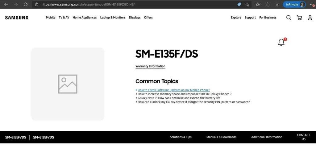Samsung Galaxy F13 Support Page Goes Live On Samsung India Website