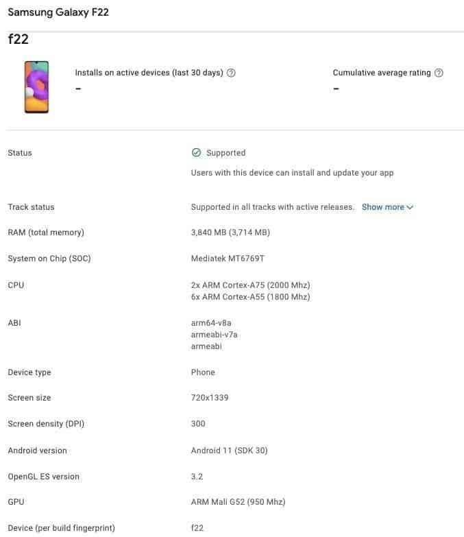 Samsung Galaxy F22 coming in July with Helio G80