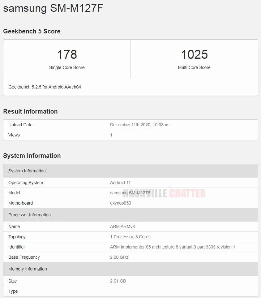 Galaxy M12 to come with 7000 mAh battery, Exynos 850 and Android 11