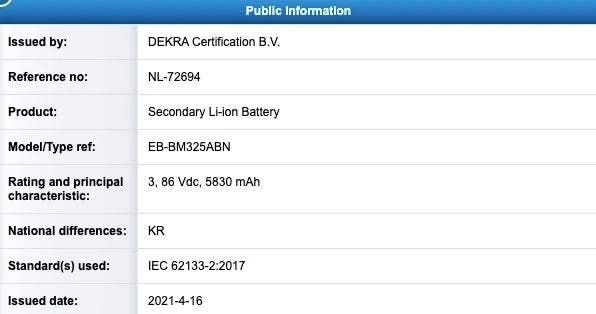 Galaxy M32 is Samsung's upcoming device with big battery underneath!