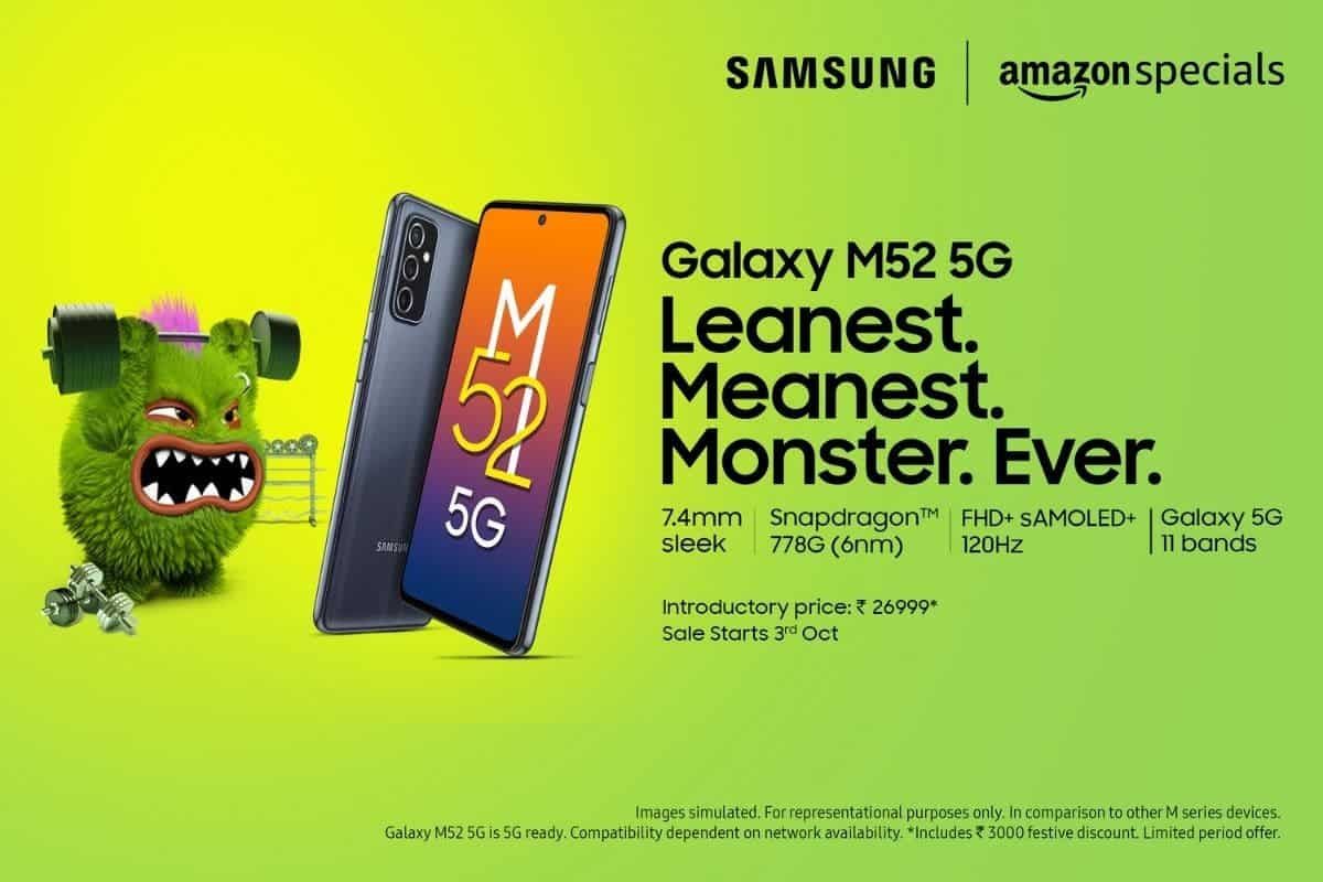 Samsung's Galaxy M52 5G Receives Limited Time Price Cut, Here's How Much You Can Save