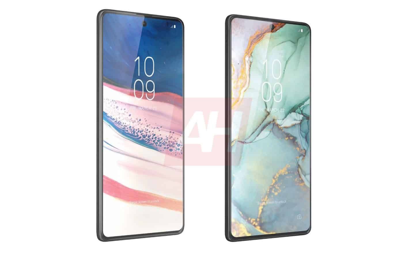 The Note 10 Lite, on the left, and the S10 Lite, on the right