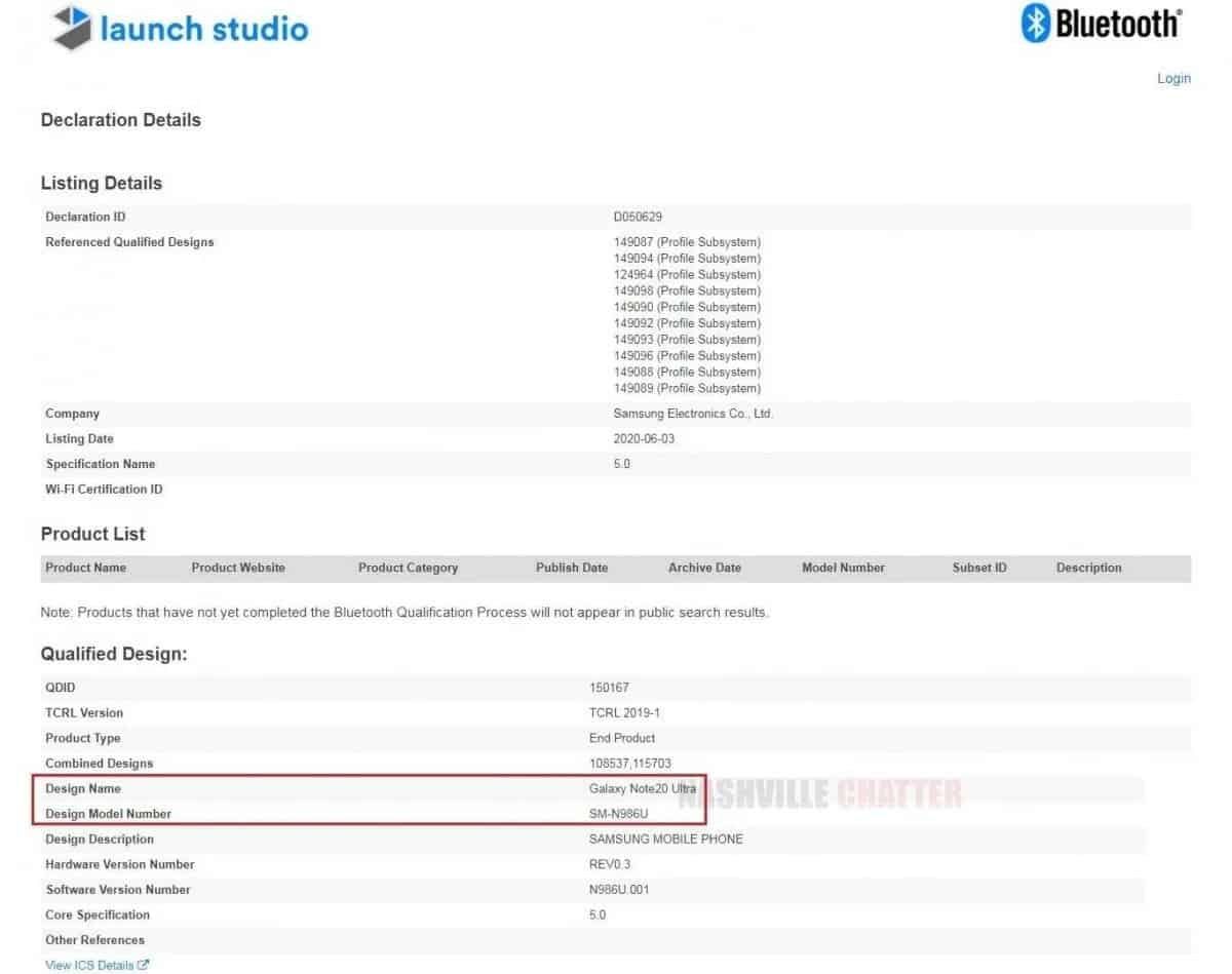 Samsung Galaxy Note 20 Ultra name is confirmed