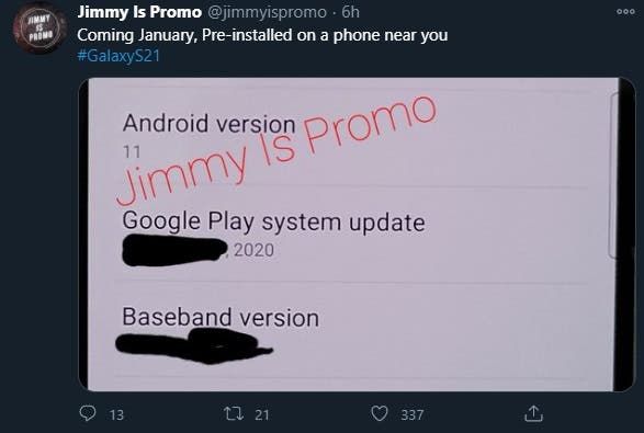 Samsung Galaxy S21 series will be pre-installed with One UI 3.1
