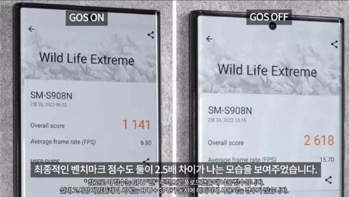 Samsung Galaxy S22 accused of cheating to get higher running points