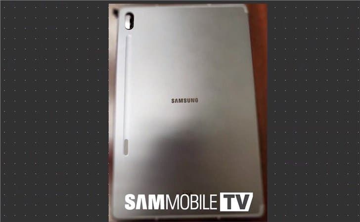 Samsung Galaxy Tab S6 real image appears online with a dual rear camera