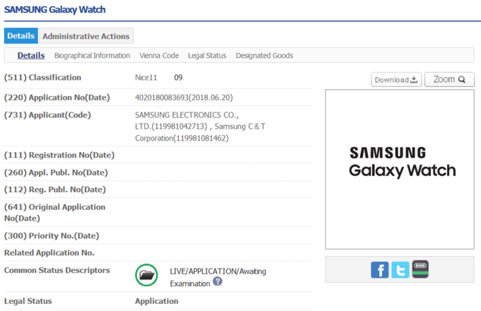 Samsung Gear S4 to be renamed Galaxy Watch, come with Bixby