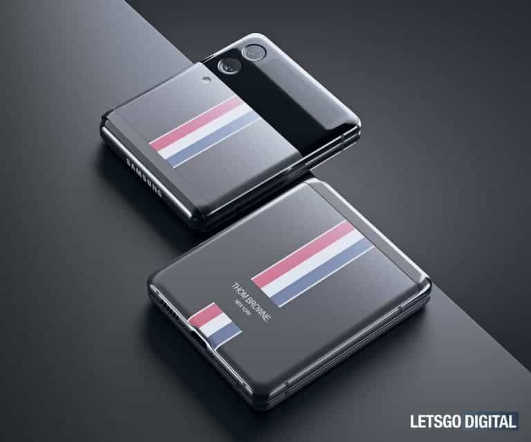 Renders Of Samsung Galaxy Z Flip 3 Thom Browne Edition Surface Online