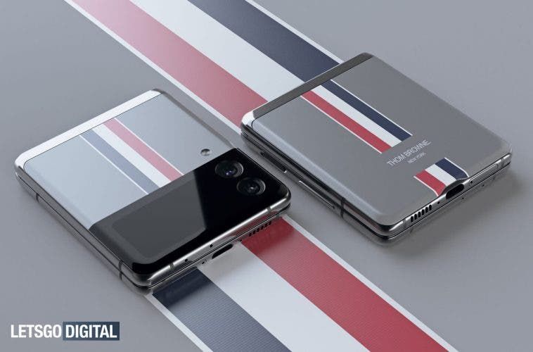 Renders Of Samsung Galaxy Z Flip 3 Thom Browne Edition Surface Online