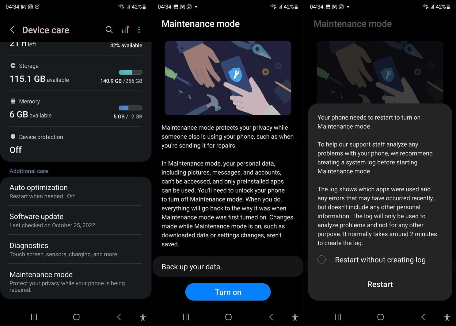 Samsung maintenance mode launched to protect your data during repairs