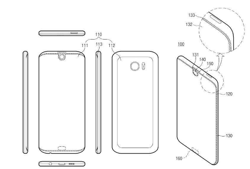 Samsung Patent Application Hints To A Galaxy Smartphone With Notch