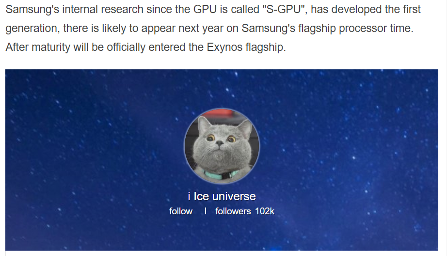 Samsung plans to develop its own GPU and use it in next-gen Exynos SoC