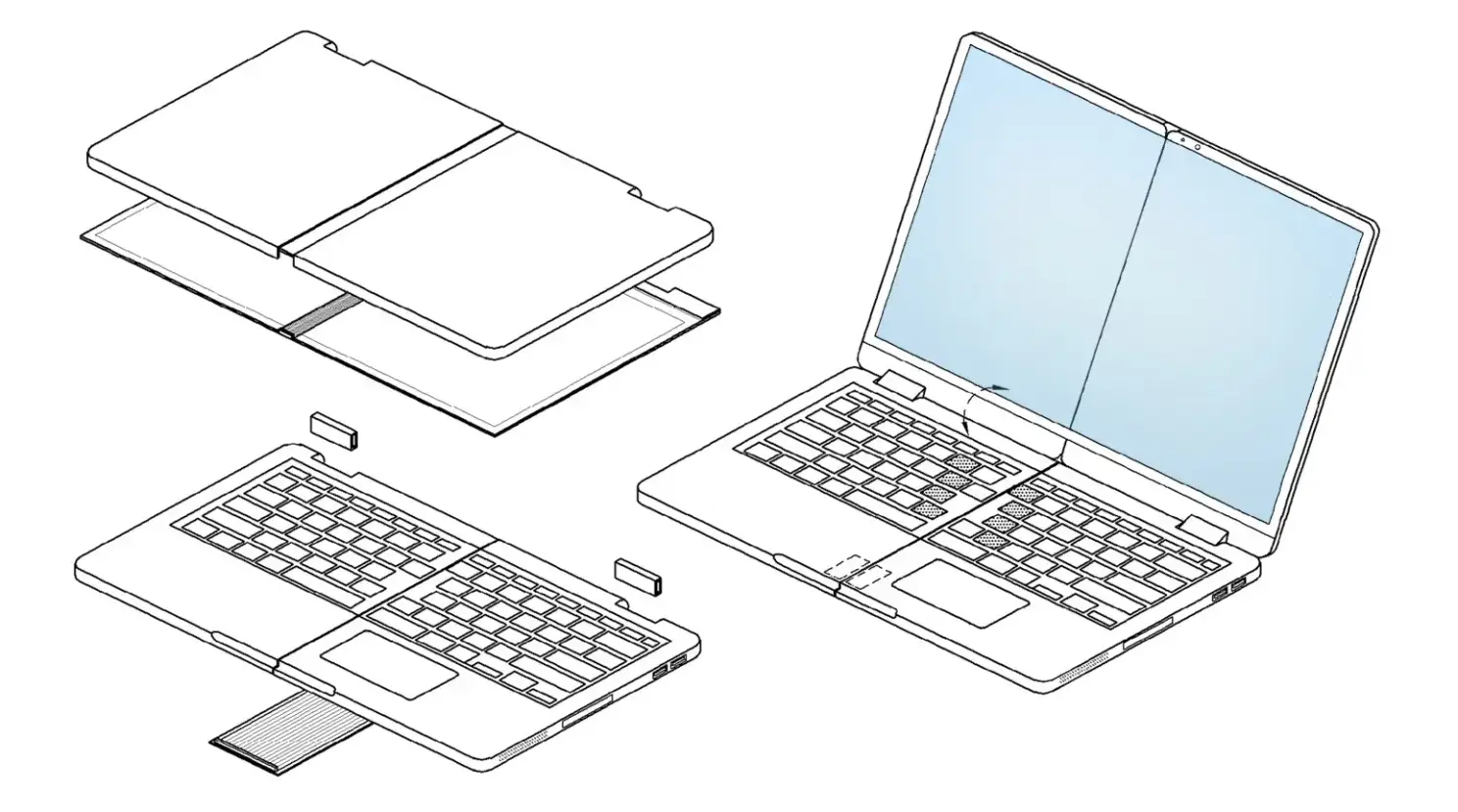 Samsung came up with a laptop that can be folded in four