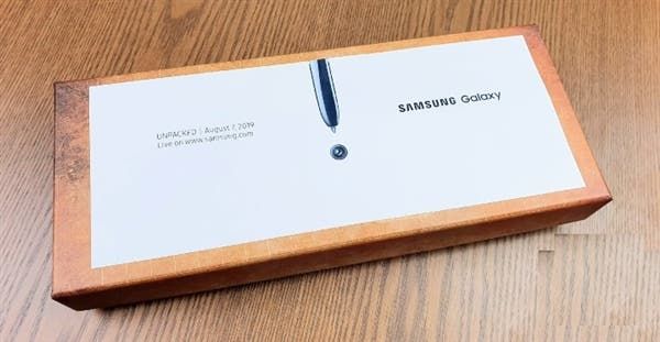 Samsung Galaxy Note 10 invitation box for August 7th event: First of its kind
