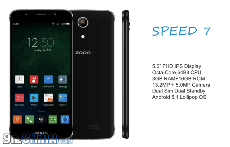 Update: Zopo Speed 7 and Speed 7 Plus MT6753 flagship specifications