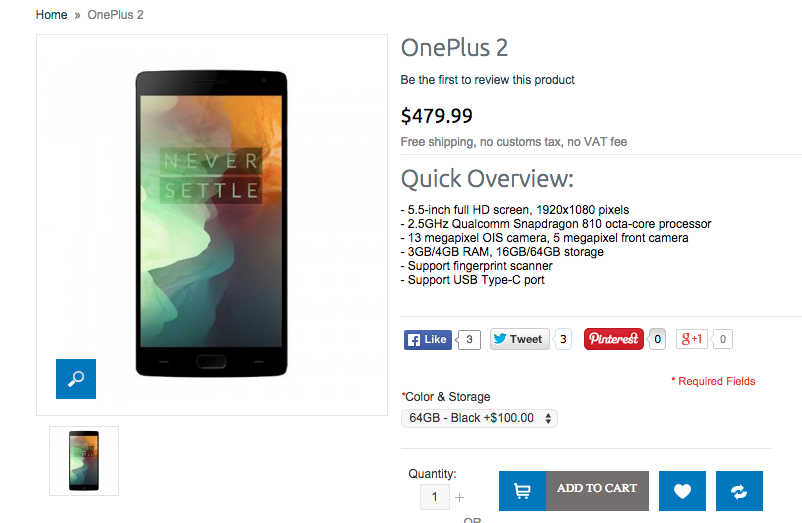 Update: 7 Stores you can buy the OnePlus 2 without an invite
