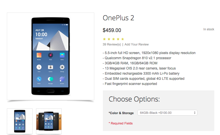 Update: 7 Stores you can buy the OnePlus 2 without an invite