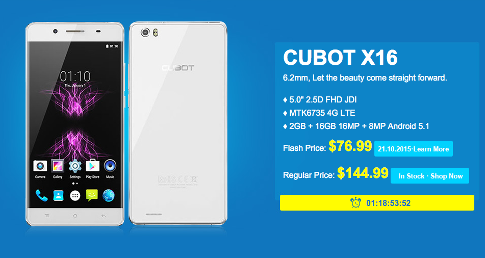Cubot X16 will cost only  $76.99 this week, first photos here