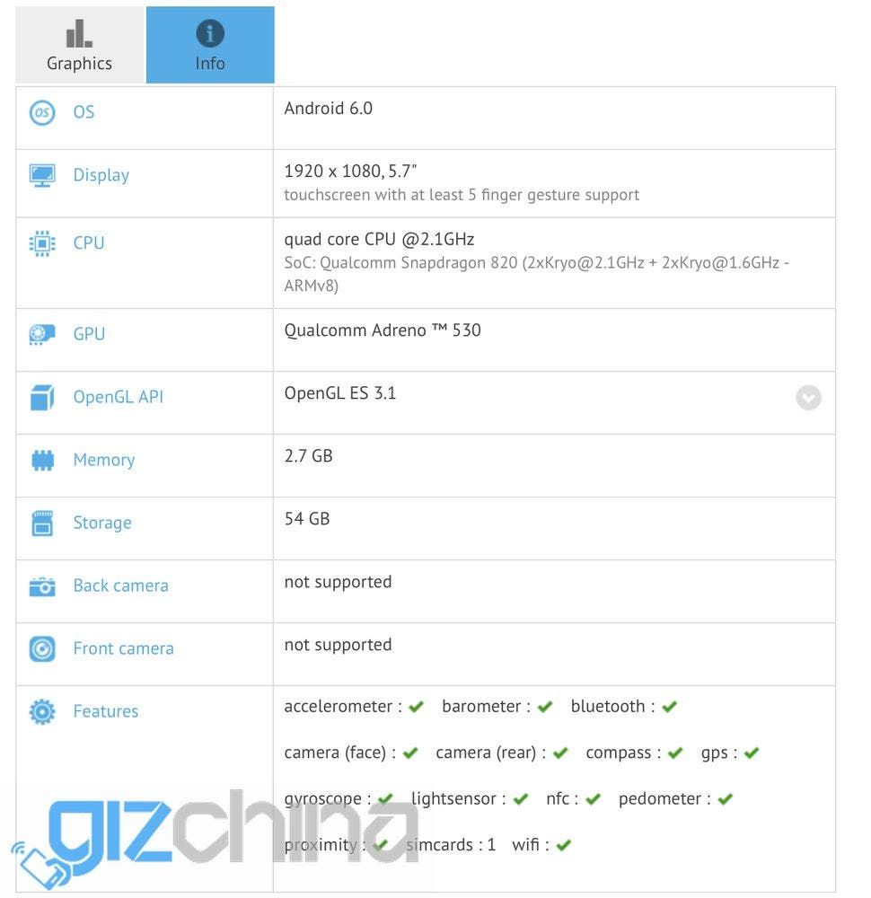 Xiaomi Mi 5 spotted on GFXbench, 3GB RAM, 64GB ROM in tow