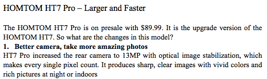 Homtom claims their $89.99 HT7 Pro has OIS!
