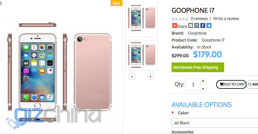 Update [Video added]: Knock off iPhone 7 Plus listed with dual camera!