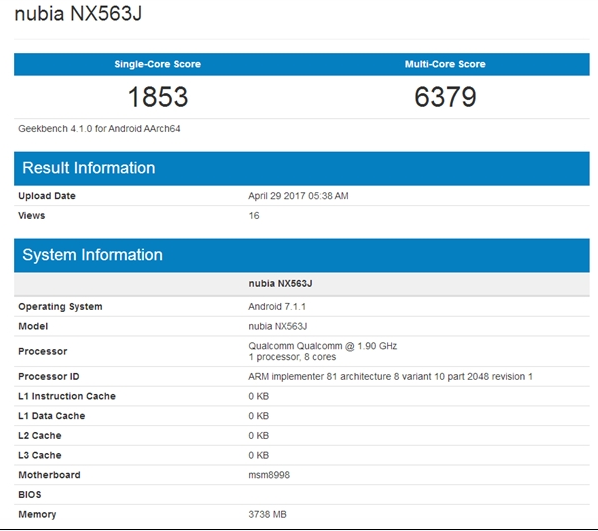Nubia Z17 Render And Full Specs