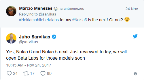 Oreo Beta Program for Nokia 6 and Nokia 5 will start soon