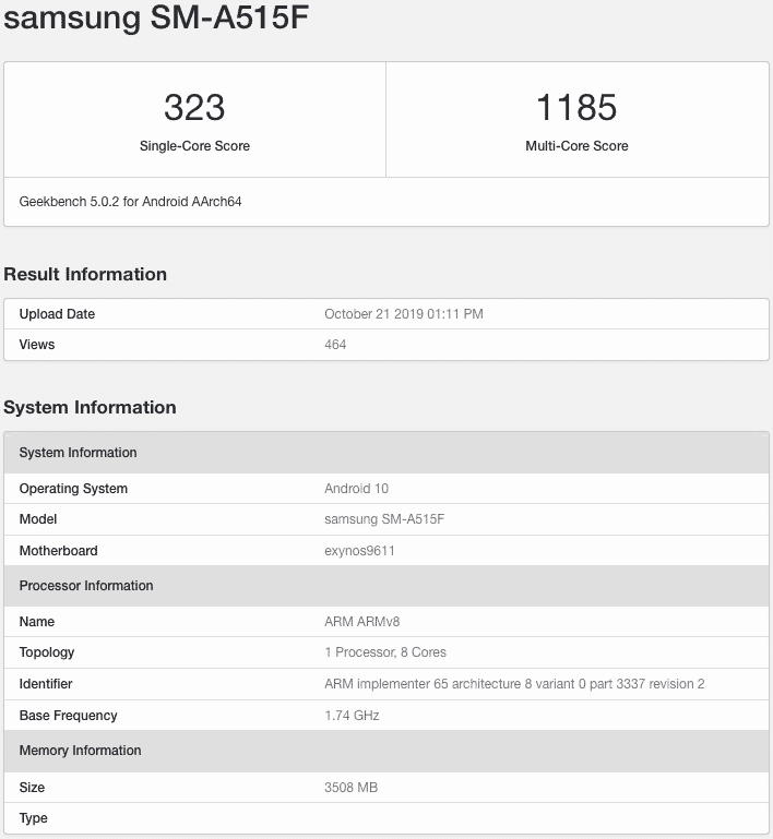 Support page suggests Galaxy A51 imminent launch