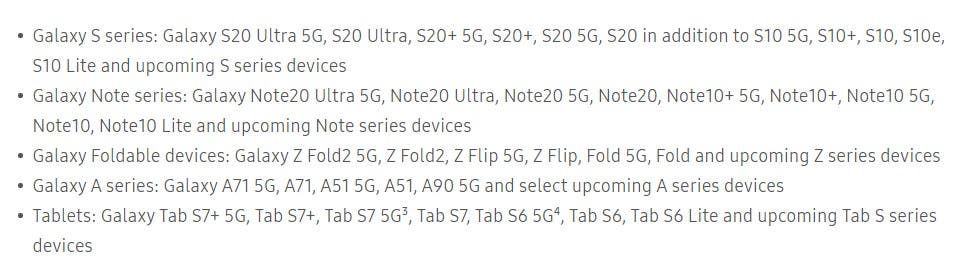 Not only flagships: list of Samsung models that will get 3 major updates