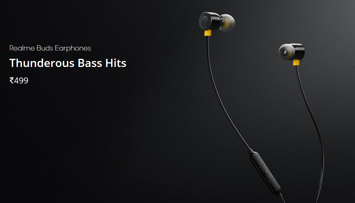 Realme accessories including Realme Buds will be released in January