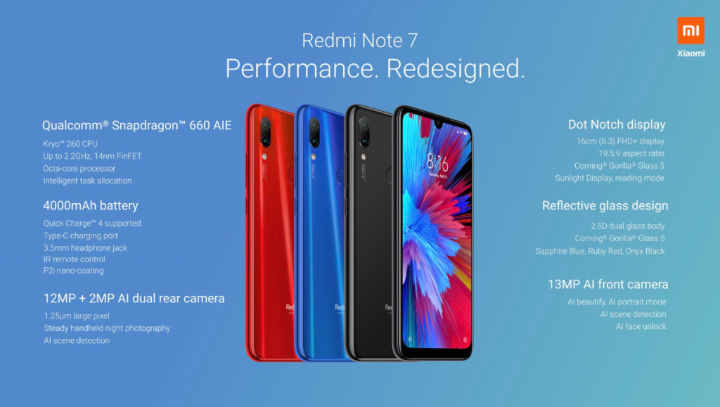 Redmi Note 7 Pro, Note 7 announced in India