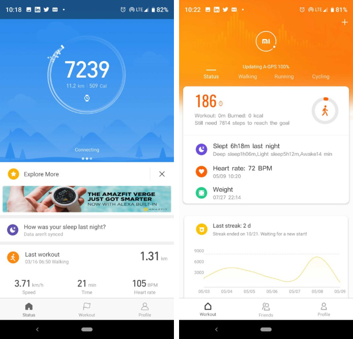 Mi Fit  app gets a design refreshment after latest update